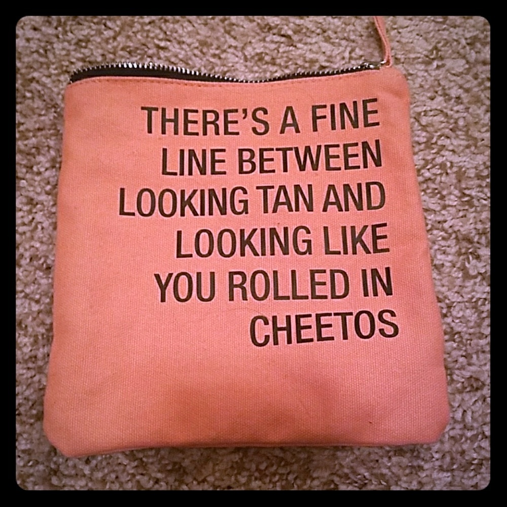Funny make up bag - never been used -NWOT